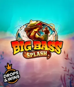 Get hooked on the exciting adventure of the Big Bass Splash game by Pragmatic Play, highlighting a dynamic fish leaping out of water. This graphic depicts the heart of the fishing theme with vivid graphics and lively typography. Ideal for anglers, offering a captivating experience. 